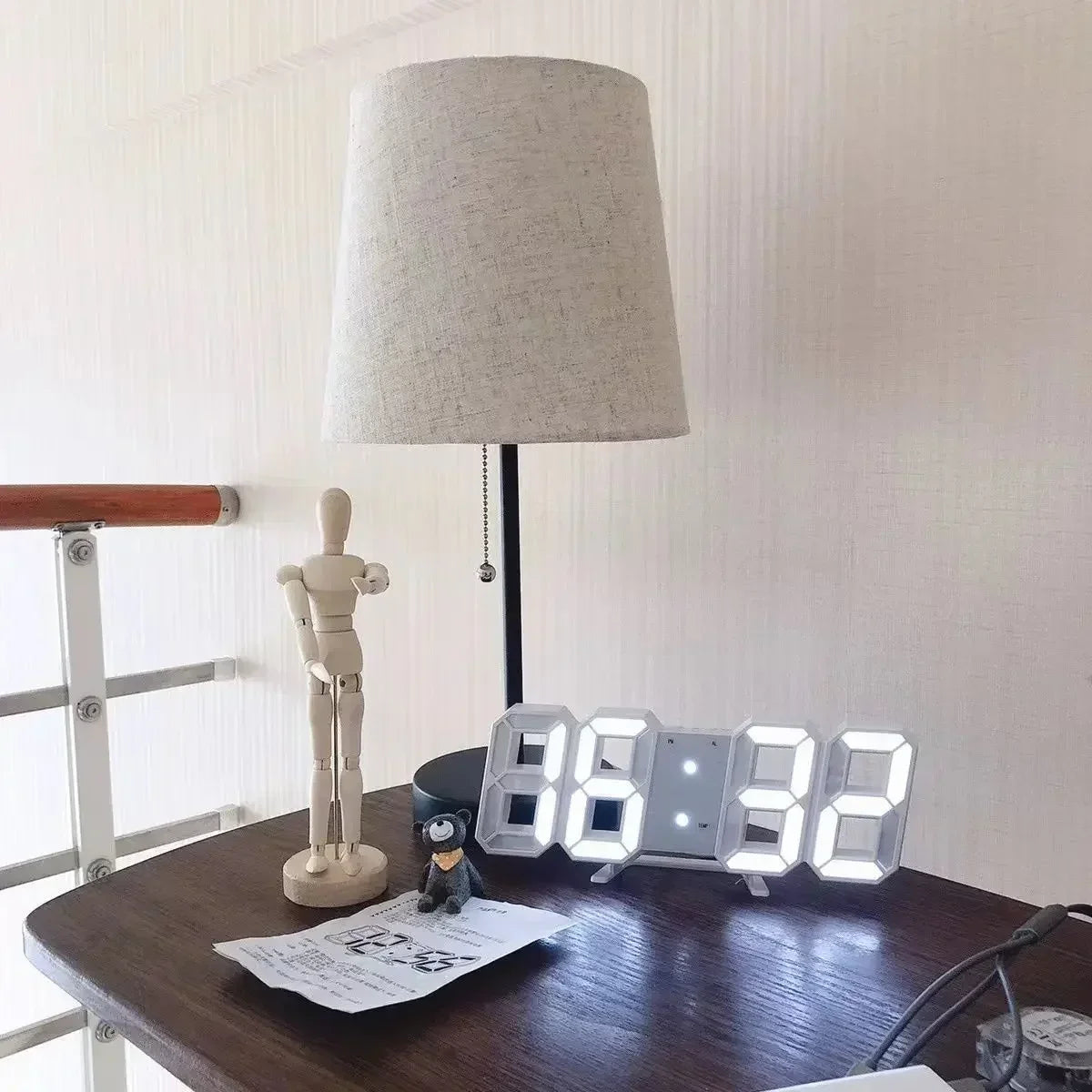 GlowTime LED Wall Clock Decor