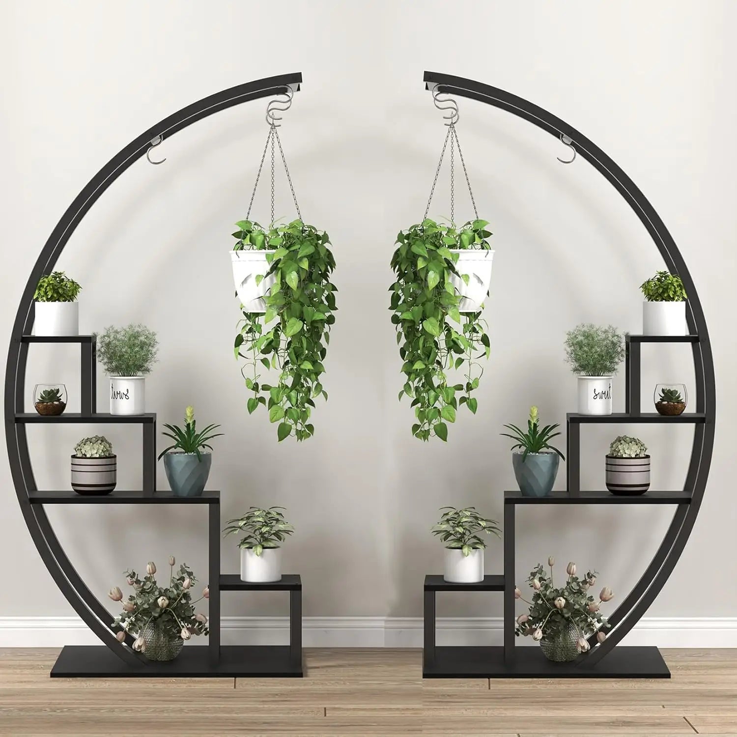 RapidGrow Half-Moon Metal Plant Shelf