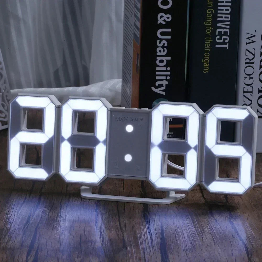 GlowTime LED Wall Clock Decor