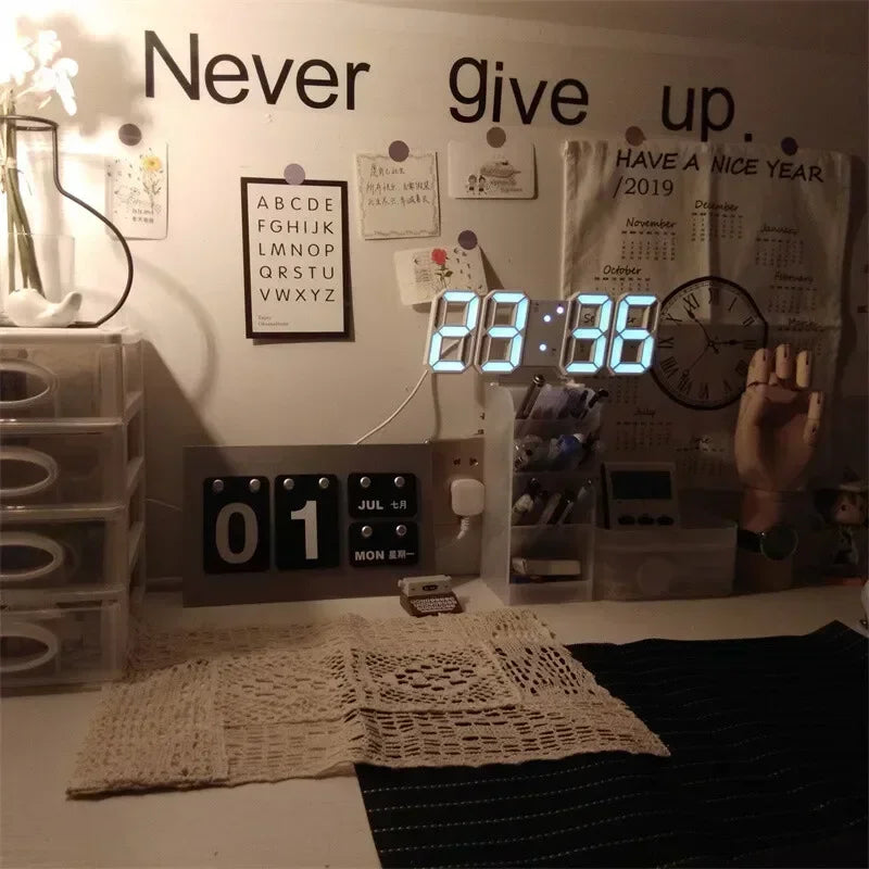 GlowTime LED Wall Clock Decor