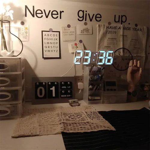 GlowTime LED Wall Clock Decor